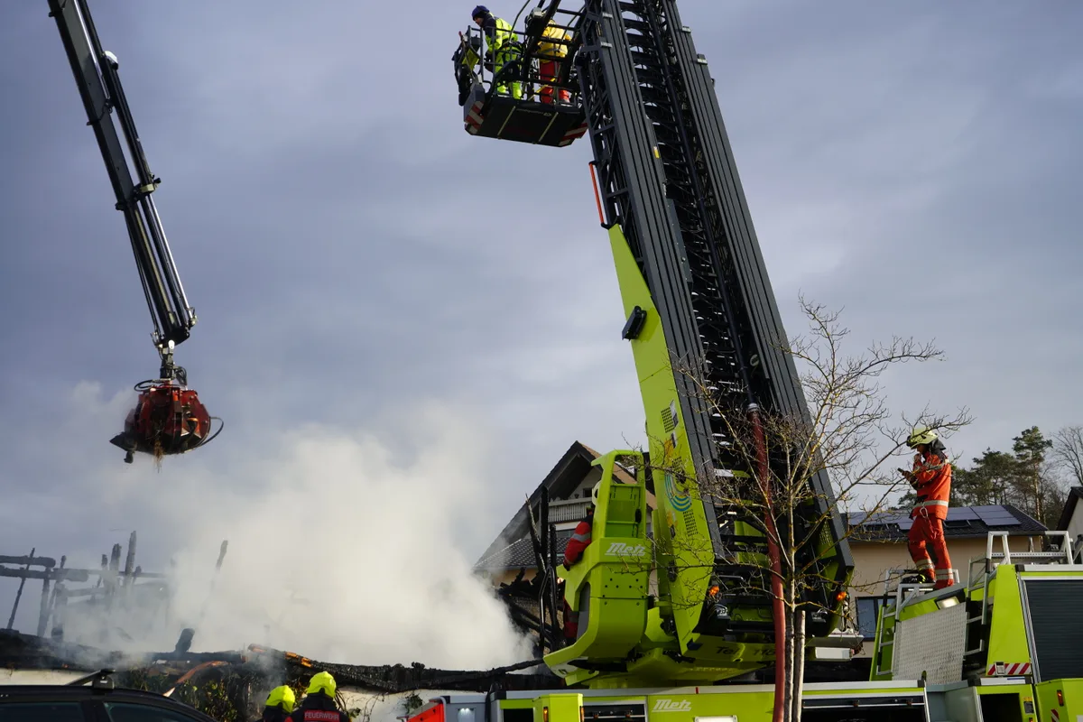 Ein Kran der Feuerwehr.